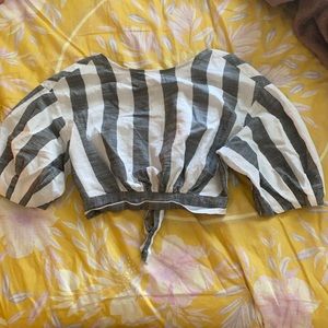 Bershka open back top